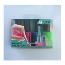 Marcador de texto esmalte com 4 cores mp Marcador de texto esmalte com 4 cores mp
