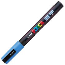 Marcador de tinta acrílica Posca Fine Tip, pacote com 1 azul celeste
