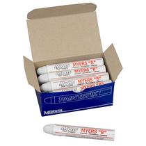 Marcador de tinta sólida Myers B Paintstik branco permanente - pacote com 12 Marcador de tinta sólida Myers B Paintstik branco permanente - pacote com 12