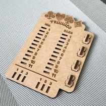 Marcador de Truco em MDF 11x16cm placar e melhor de três Marcador de Truco em MDF 11x16cm placar e melhor de três