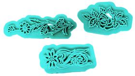 Marcador decoração de flores 3 pçs - gmezn677 Marcador decoração de flores 3 pçs - gmezn677