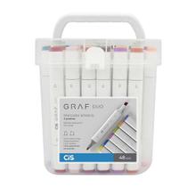 Marcador Dual Tip Graf Duo Caixa c/48 Cores - CiS