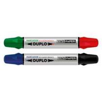 Marcador duplo colors para quadro branco yins paper com 2 pecas