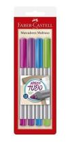 Marcador Faber Castell Multiuso Permanente 1.0mm 4 Cores