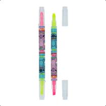 Marcador Fluorescente 2 Pontas Molin Amarelo e Pink