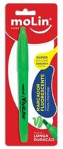 Marcador fluorescente ponta chanfrada verde 1 unidade Molin Marcador fluorescente ponta chanfrada verde 1 unidade Molin