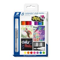 Marcador Giz Liquido Staedtler Chalk Marker 8 Cores