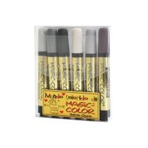 Marcador Magic Color S.Ouro 6 Cores - Tons Cinza Marcador Magic Color S.Ouro 6 Cores - Tons Cinza