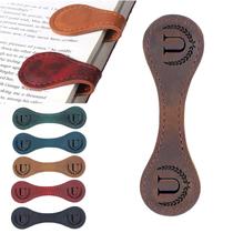 Marcador magnético de couro Artlaza Personalizado Brown U