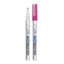 Marcador Multisuperficies Vibes Glitter 1.0 Ponta Triangular TRIS Rosa