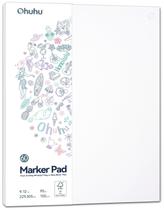 Marcador Ohuhu de dupla face 9x12 150gsm 60 folhas