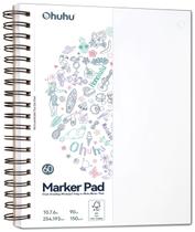 Marcador Ohuhu, dupla face, 7 x 10 polegadas, 150 g/m2, 120 páginas Marcador Ohuhu, dupla face, 7 x 10 polegadas, 150 g/m2, 120 páginas