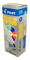 Marcador P/ Cd Pilot 2.0 Azul - Cx C/ 12 Un.