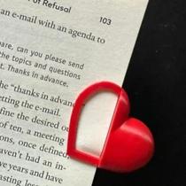 Marcador Pagina Livro Caderno CORAÇÃO BOOKMARK Criativo Leitura Divertido personalizado