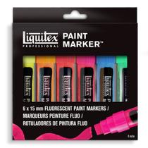 Marcador Paint Marker Liquitex Wide 06 Cores Fruorescentes