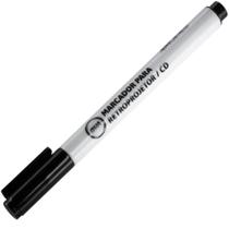Marcador para CD e Reproprojetor cor Preto c/ Ponta de 2mm Traço de 1mm - LEONORA Marcador para CD e Reproprojetor cor Preto c/ Ponta de 2mm Traço de 1mm - LEONORA