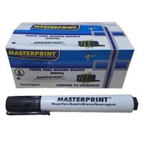 Marcador Para Quadro Branco Recarregável Preto MP619 Caixa C/12 Unidades - Masterprint