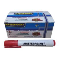 Marcador Para Quadro Branco Recarregável Vermelho MP619 Caixa C/12 Unidades - Masterprint