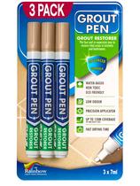 Marcador para rejunte Rainbow Chalk 3 unidades Bege à prova dágua 7 ml
