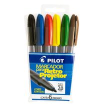 Marcador para Retroprojetor Pilot 2.0mm 6 Cores Marcador para Retroprojetor Pilot 2.0mm 6 Cores