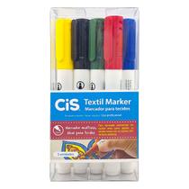 Marcador para tecidos CIS Textil Marker 5 cores