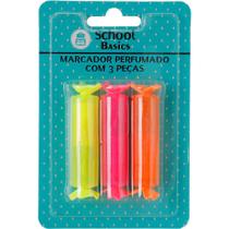 Marcador Perfumado Formato de Bala com 3 unidades - School Basics