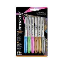 Marcador Permanente 6 Unidades Intensity Bic