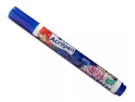 Marcador Permanente Azul Turquesa Acrilpen Acrilex 1.0mm para Tecido e Artesanato de Longa Duração Marcador Permanente Azul Turquesa Acrilpen Acrilex 1.0mm para Tecido e Artesanato de Longa Duração