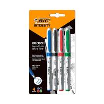 Marcador Permanente Com 4 Cores 0.6mm Bic