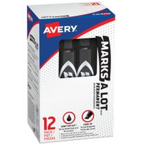 Marcador permanente Marks-a-lot Avery Regular Black 12 unidades Marcador permanente Marks-a-lot Avery Regular Black 12 unidades