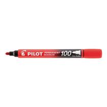 Marcador Permanente Pincel Multiuso Colorido SCA-100 Ponta Redonda - Pilot COR:VERMELHO