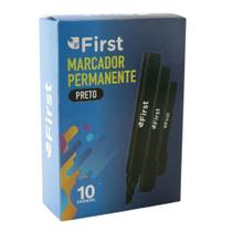 Marcador Permanente Preto Chanfrado Caixa com 10 Marcador Permanente Preto Chanfrado Caixa com 10