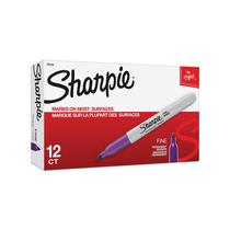 Marcador permanente SHARPIE Fine Point Purple (pacote com 12)