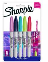 Marcador permanente sharpie fino cosmic color c/5 cores 2010953