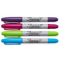 Marcador Permanente Sharpie Ponta Dupla 4 Cores Fashion