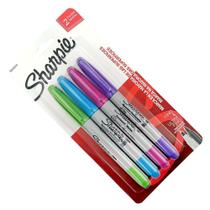 Marcador Permanente Twin Tip Kit com 4 Cores Fashion Sharpie