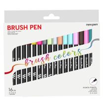 Marcador Pincel Brush Pen C/20 Cores - New Pen