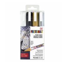 Marcador Ponta Fina Zig Posterman Metálicas Pma-20 4 Cores