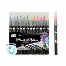 Marcador Ponta Pincel Brush Marker Lyke 12 Cores Sortidas Marcador Ponta Pincel Brush Marker Lyke 12 Cores Sortidas
