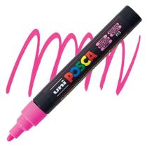Marcador Posca Rosa Fluorescente PC-5M