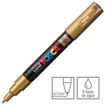 Marcador Posca Uni-ball Pc-1m Ouro 43.1285 1 ed Marcador Posca Uni-ball Pc-1m Ouro 43.1285 1 ed