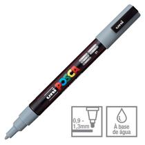 Marcador Posca Uni-ball Pc-3m Cinza 37 45.7391 1 ed