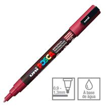 Marcador Posca Uni-ball Pc-3m Vermelho Vinho 60 45.7396 1 ed Marcador Posca Uni-ball Pc-3m Vermelho Vinho 60 45.7396 1 ed