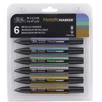 Marcador Promarker 06 Cores Metallic Marker Winsor & Newton