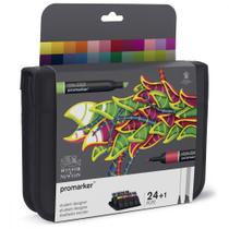Marcador Promarker Estojo Completo 24 Cores