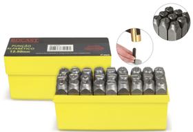 Marcador Punção Alfabeto 12.50 Mm Com 27 Peças