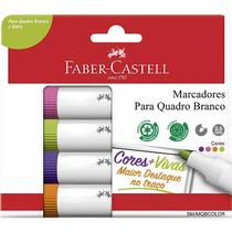 Marcador Quadro Branco Colorido Caneta Faber Castell Escolar