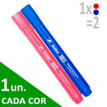 Marcador quadro branco kit 2 canetas recarregáveis - 2 cores