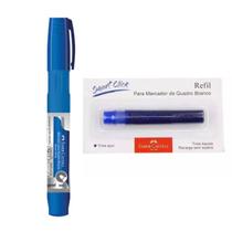 Marcador Quadro Branco Recarregável + Refil Faber- Castell