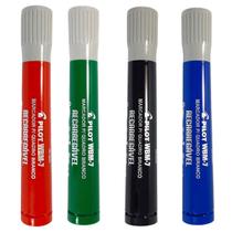 Marcador quadro branco wbm-7 recarregavel c/04un az/pr/vm/vd